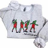 GR I'm Not Going Crewneck Sweatshirt, Christmas Shirt, Unisex Shirts, Women Tops Womenswear Hoodie Comfort Long Sleeve
