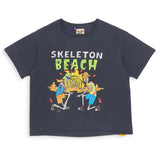 Gallery Depot Skull Beach Letter Printed Men Women Cotton T-shirt