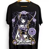 Genshin Impact Raiden Shogun T-shirt Anime Unisex Harajuku T-Shirt Tee ALL SIZES