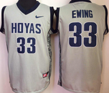 Georgetown Hoyas GRAY #33 Patrick Ewing