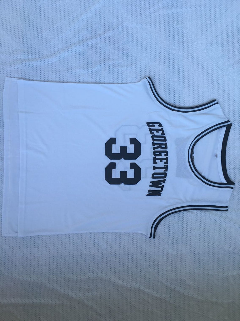 Georgetown Hoyas #33 Patrick Ewing Patrick · Ewing 33 White Jersey Style 1