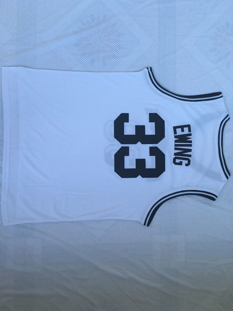 Georgetown Hoyas #33 Patrick Ewing Patrick · Ewing 33 White Jersey Style 2