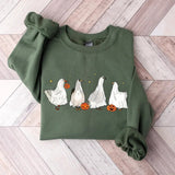 Ghost Ducks Sweatshirt, Halloween Ghost Ducks Sweatshirt, Spooky Ducks Halloween Gift Shirt  Duck Lovers Halloween Crewneck Pullover