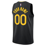 Golden State Warriors Unisex 202425 Custom Swingman Jersey - Statement Edition - Black Style 1
