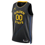 Golden State Warriors Unisex 202425 Custom Swingman Jersey - Statement Edition - Black Style 2