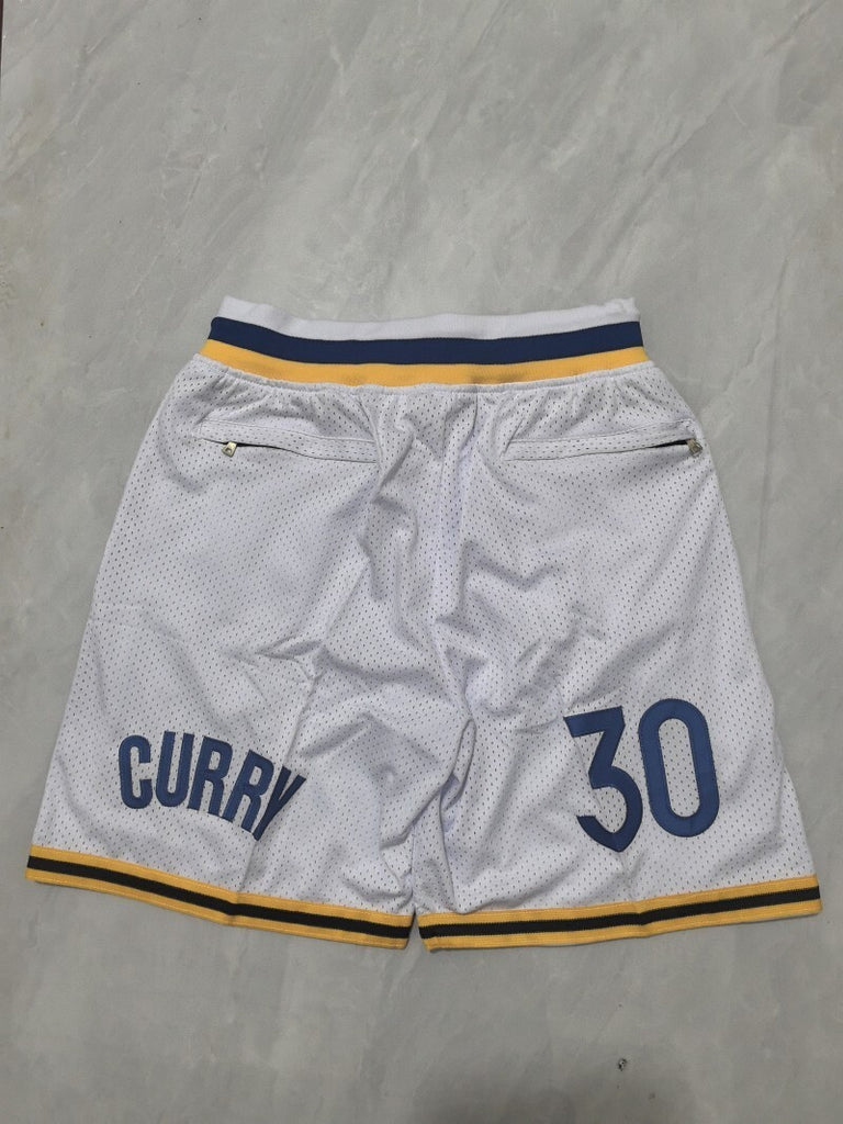 Golden State Warriors Warriors White Retro Shorts Style 2