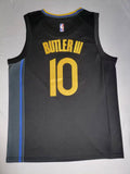 Golden State Warriors #10 Jimmy Butler Warriors 10 Black Style 1