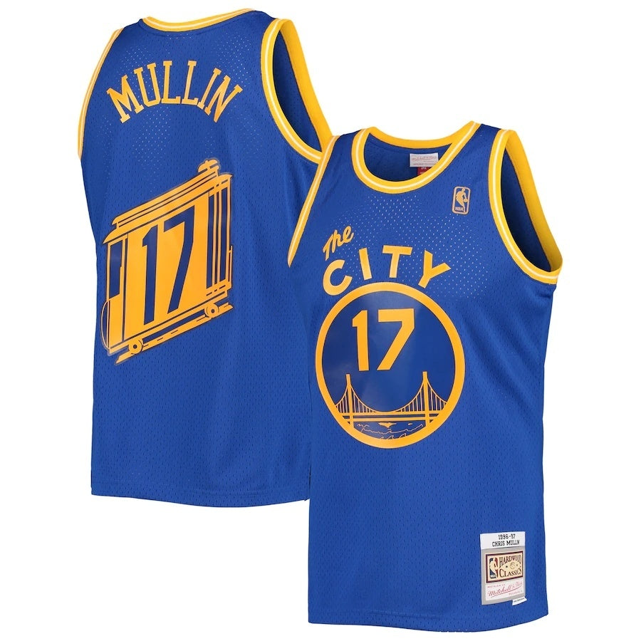 Golden State Warriors #17 Chris Mullin Mitchell & Ness 1996-97 Hardwood Classics Swingman Jersey - Royal