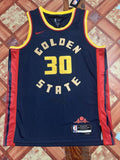 Golden State Warriors #30 Stephen Curry 25 Warriors City Navy Style 2