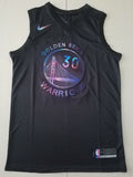 Golden State Warriors #30 Stephen Curry Black Rainbow S-XXL Style 2