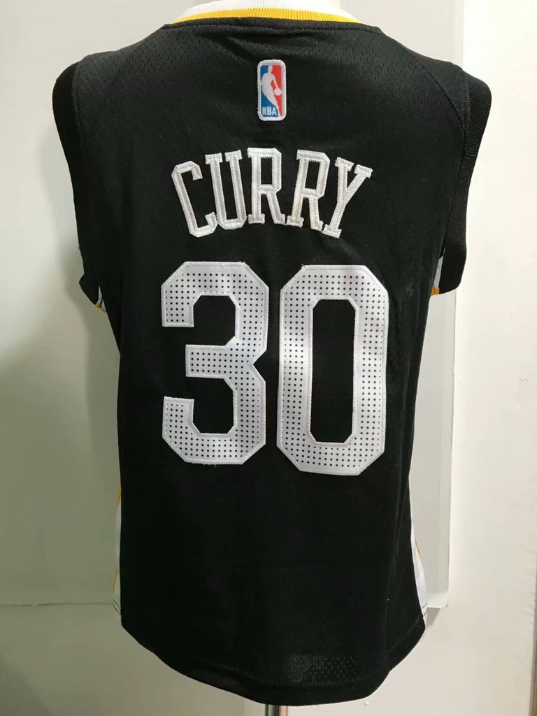 Golden State Warriors #30 Stephen Curry Black Style 2
