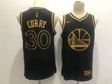 Golden State Warriors #30 Stephen Curry Warriors 30 Black Gold