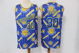 Golden State Warriors #30 Stephen Curry Warriors 30 # Blue Edition Limited Retro Jersey --hwc jersey tear up pack Swingman Jersey