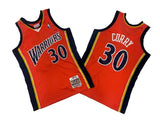 Golden State Warriors #30 Stephen Curry Warriors 30 # Orange 09-10 Season Mitchell Retro Jersey --. Curry Style 1