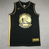 Golden State Warriors #33 Wiseman New Warriors 33 Black Gold Style 2