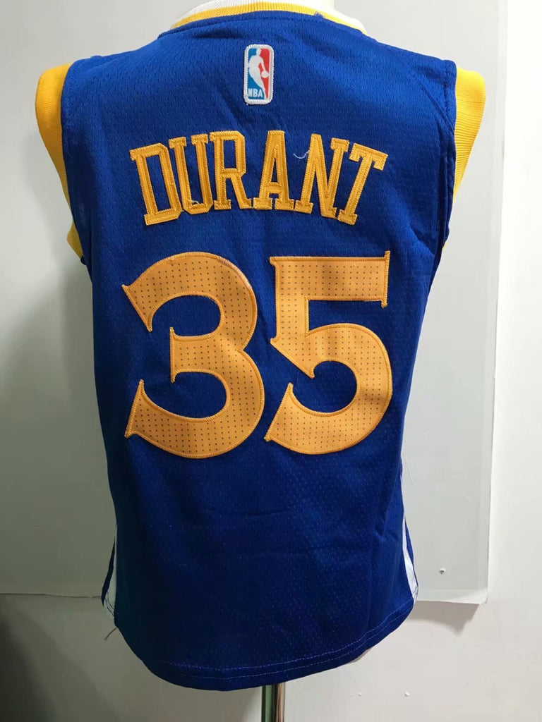 Golden State Warriors #35 Kevin Durant Blue Style 2