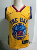 Golden State Warriors #35 Kevin Durant Yellow Style 1