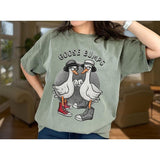 Goose Bumps Shirt, Silly Goose T-shirt, Funny Goose Outfit, Goose Lover Tee, Goose Couple, Sarcastic Goose Gifts Top Womenswear
