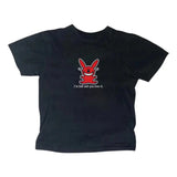 Gothic Happy Bunny Baby Tee - Soft Cotton Short Sleeve Fitted Casual Top, Women's Crew Neck, Scene Clothing 2000s Y2K Top - Summer, Womenswear