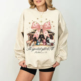 Greatest Gift of all Sweatshirt, Bow Nativity Coquette Shirt,  Christmas Faith Jesus Nativity Shirt, Christian Christmas Gift