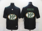 Green Bay Packers #12 Aaron Rodgers Black Shadow 803