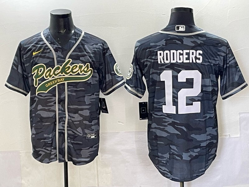 Green Bay Packers #12 Aaron Rodgers Packers Collaboration Style 1