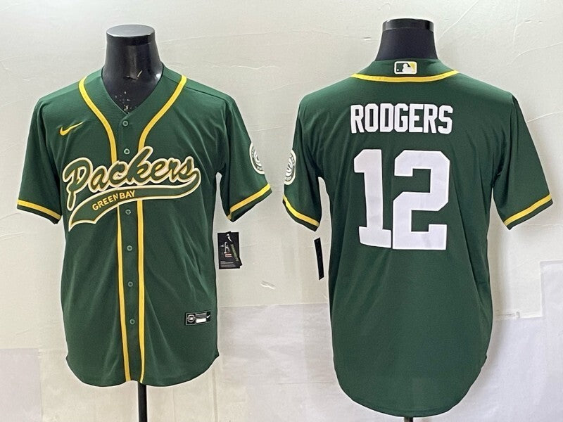 Green Bay Packers #12 Aaron Rodgers Packers Collaboration Style 5