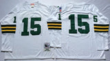 Green Bay Packers #15 Bart Starr Throwback Style 3