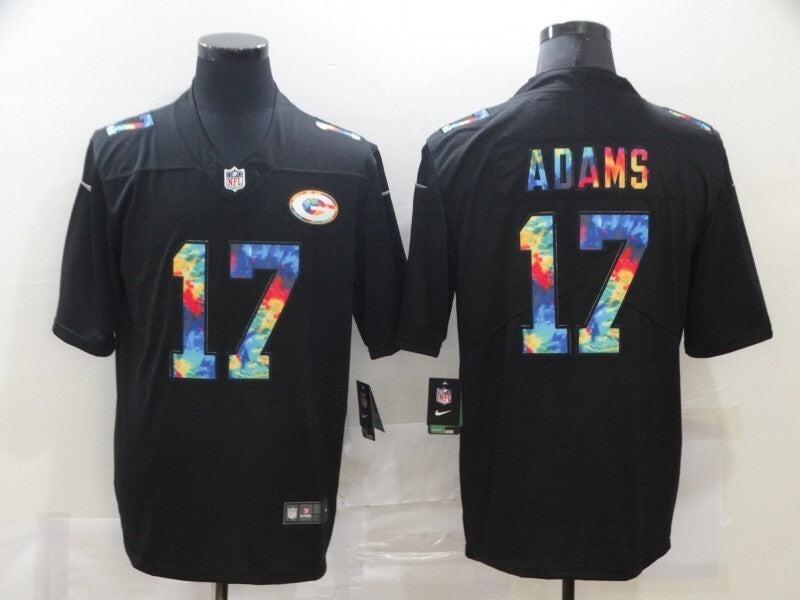 Green Bay Packers #17 Davante Adams Black Rainbow 034