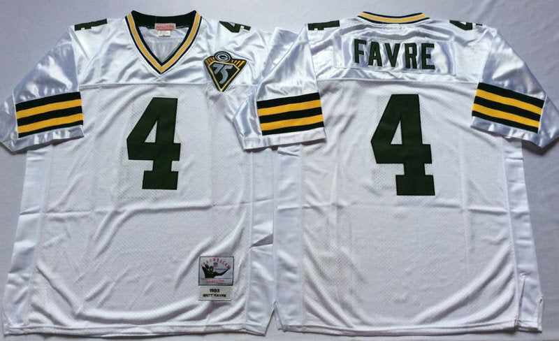 Green Bay Packers #4 Brett Favre Throwback Style 1