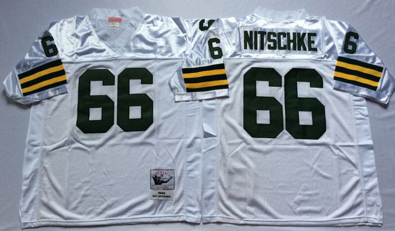 Green Bay Packers #66 Ray Nitschke Throwback Style 1