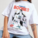HOORAY FOR BOOBIES OVERSIZED TEE, Men Summer Fashion Cotton, Cotton Menswear, S to 3XL Soft Top