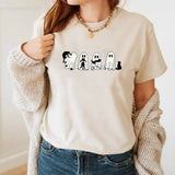 Halloween Black Cat & Ghost Shirt, Halloween Ghost Tshirt, Spooky Season Cat Tee, Cute Women Outfit, Unisex Shirt, Casual Clothing Womenswear
