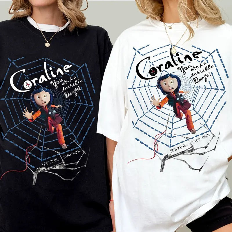 Halloween Coraline Baseball Jersey, Coraline Shirt, Horror Film Jersey, Film Shirt, Coraline Fan Shirt, Gift For Her
