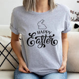 Happy Easter Rabbit T-Shirt, Family Easter Shirt, Easter Bunny Gift Tee, Women Easter Tee, Retro Easter Shirt, Fun Easter Rabbit Short Sleeve.