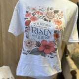 He Is Not Here For He Has Risen - Christian Tee - Easter Tee