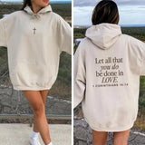 Let All That You Do Be Done In Love T-shirt/Sweatshirt/Hoodie - Festive Christmas Unisex Design - Pullover, Cotton Womenswear Check