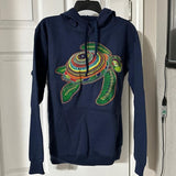Hoodie embroidered turtle cotton