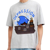 Depression Son1c the Hedgehog Unisex T-shirt/Crewneck/Hoodie, Meme Son1c Cotton Shirt, Game Shirt, Gift For Himstyle{n002}2