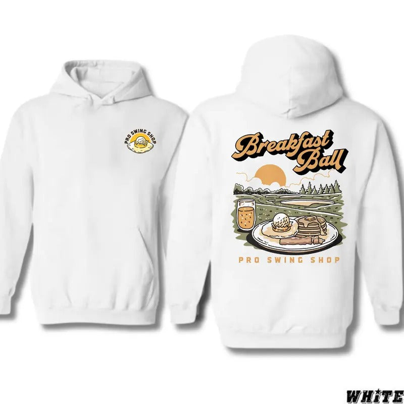 Breakfast ball pro swing T-shirt/Hoodie, Vintage for Men and Women, Unisex Vintage Crewneck