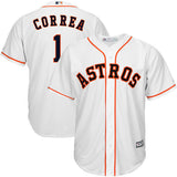 Houston Astros #1 Carlos Correa Astros 1 White Fan