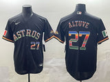 Houston Astros #27 Jose Altuve Astros 7 Rainbow