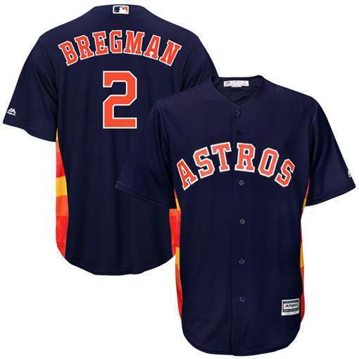 Houston Astros #2 Alex Bregman Astros 2 Blue Fan