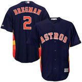 Houston Astros #2 Alex Bregman Astros 2 Blue Fan