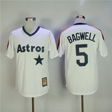 Houston Astros #5 Jeff Bagwell Astros 5 White Fan Retro Pullover Style 2