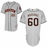 Houston Astros #60 Keuchel Astros 60 Gray