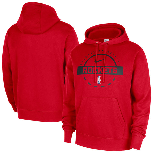 Houston Rockets Red 2025 26 Practice Club Pullover Hoodie