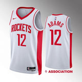 Houston Rockets #12 Steven Adams Association Edition White Jersey