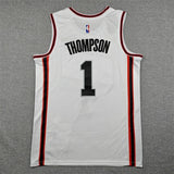 Houston Rockets #1 Amen Thompson 25 Rockets 1 White City Edition Style 1
