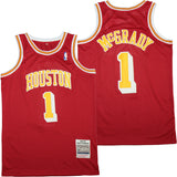 Houston Rockets #1 Mcgrady Rockets 1 Red Retro